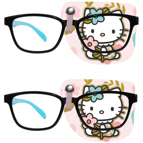 фото Окклюдер под очки "hello kitty" на левый глаз (в комплекте 2 шт) occlusionkids