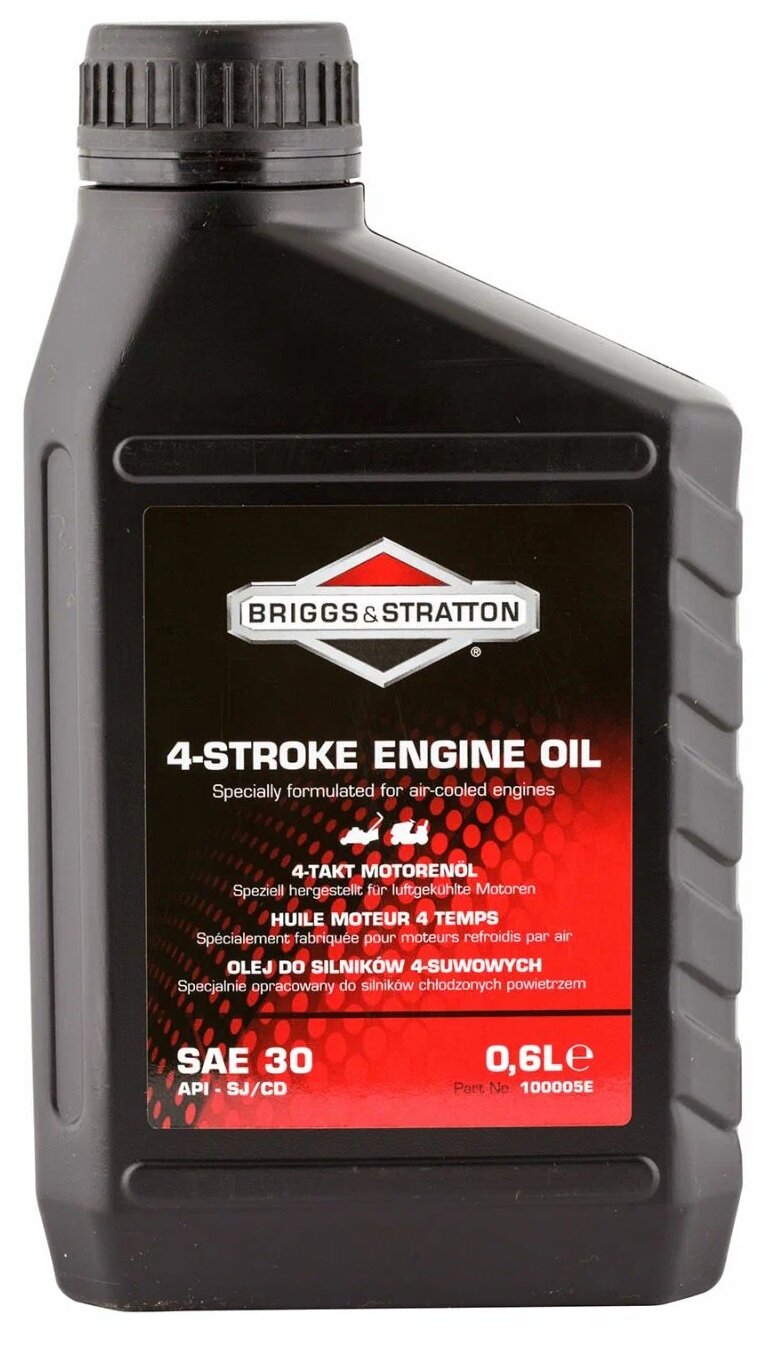 Масло для садовой техники BRIGGS & STRATTON 4 Stroke SAE-30, 0.6 л