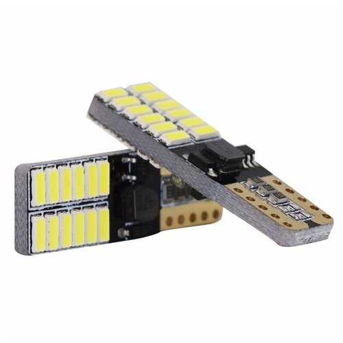 Комплект светодиодных ламп Вымпел W5W (T10) 24SMD (4014) CAN BUS WHITE