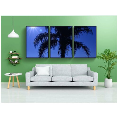 фото Набор модулных постеров для интерьера "дерево, небо, против света" 60x90 см. в тубусе, без рамки lotsprints