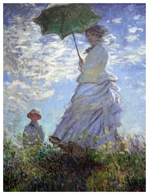 Клод моне дама с зонтиком стиль картины