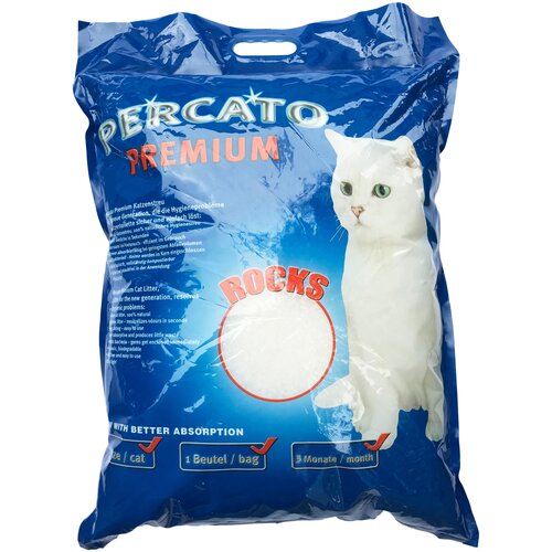 Наполнитель силикагелевый для кошачьего лотка PERCATO для животных, 15л