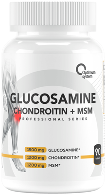 Препарат для укрепления связок и суставов Optimum system Glucosamine Chondroitin + MSM
