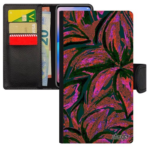 фото Защитный чехол книжка на смартфон // apple iphone xs // "цветочный узор" магнолия флора, utaupia, цветной