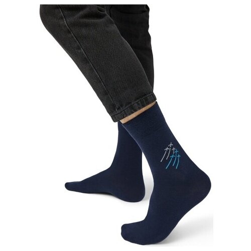 фото Носки omsa, размер 45-47, синий