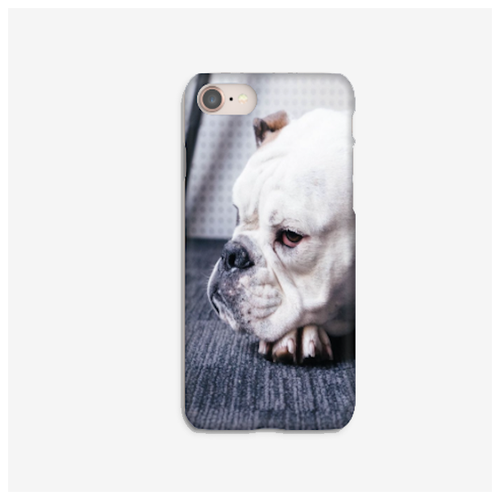 фото Силиконовый чехол бульдог на apple iphone 7/ айфон 7 xcase