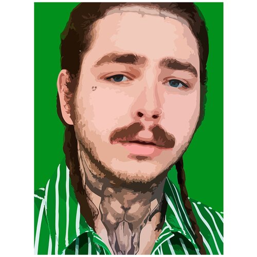 Картина по номерам на холсте Музыка Post Malone - 6097 В 30x40