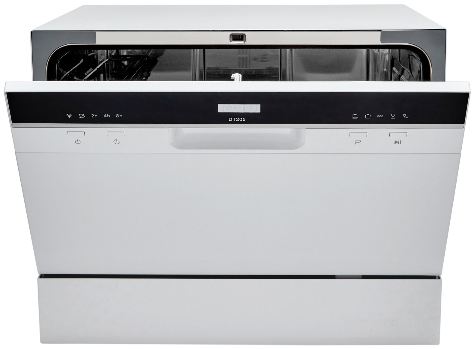 Компактная посудомоечная машина Hyundai DT205, белый - фотография № 2