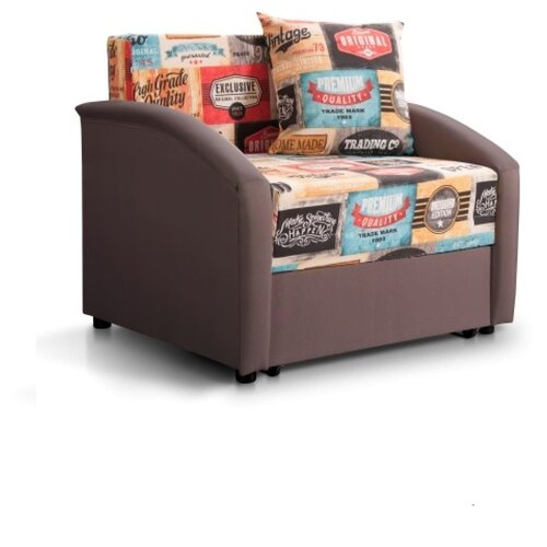 Фабрика Мирлачева маленький диван Даня (принт лейбл, 93см.)