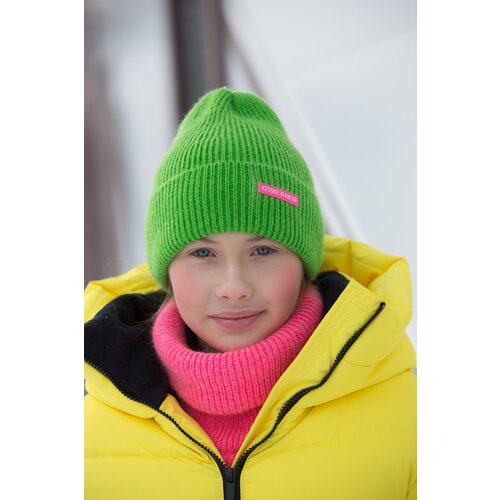 фото Шапка бини orso bianco, размер 56, зеленый