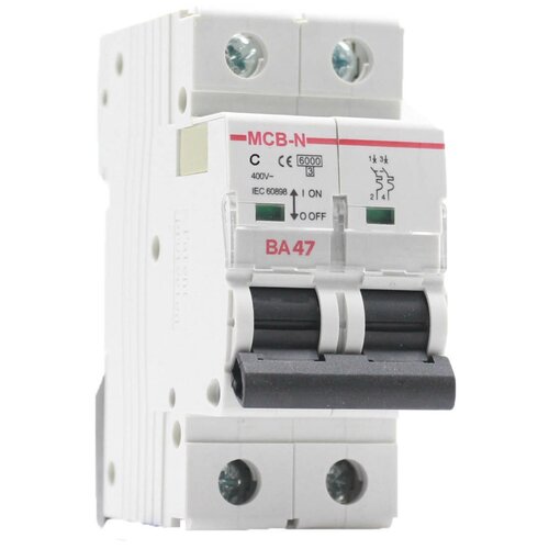 Автоматический выключатель AKEL ВА47-MCB-N-2P-C25-DC, 1шт.