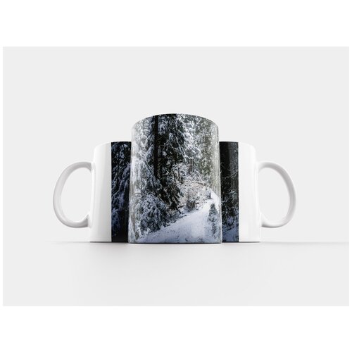 фото Кружка "зима, дорожка, глубокий лес" 320 мл lotsprints