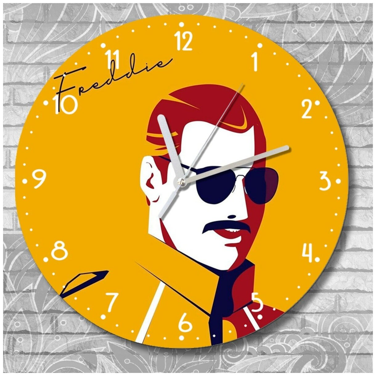 Настенные часы УФ музыка рок фредди меркьюри квин queen - 3196