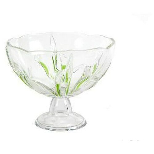 Салатник на ножке Eve White-green, Walther-Glas, стекло, 220 мм