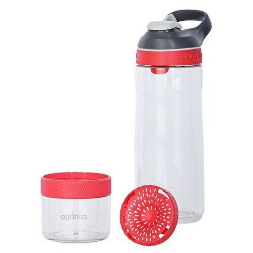 Бутылка Contigo Cortland Infuser 0.72л прозрачный/красный пластик (2095014) zeal silicone tea infuser