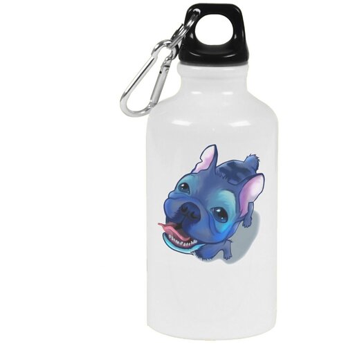 Бутылка с карабином CoolPodarok Синий пёс