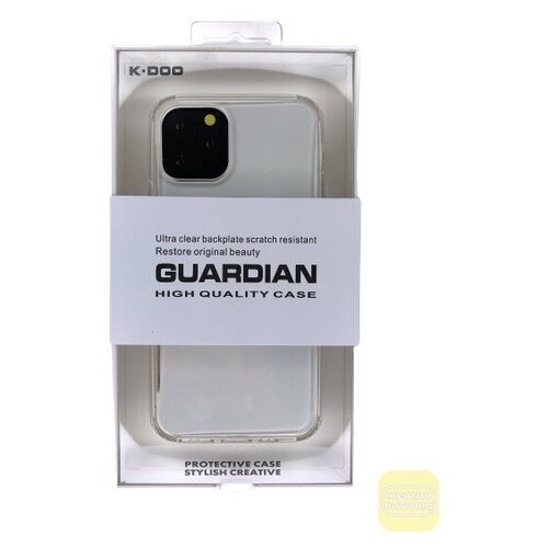 фото Накладка для iphone 11 pro силиконовая k-doo guardian прозрачная желтая витрина