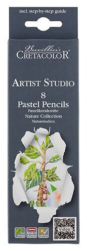 Cretacolor Набор пастельных карандашей "Artist Studio Line" 8 цветов для рисования этюдов