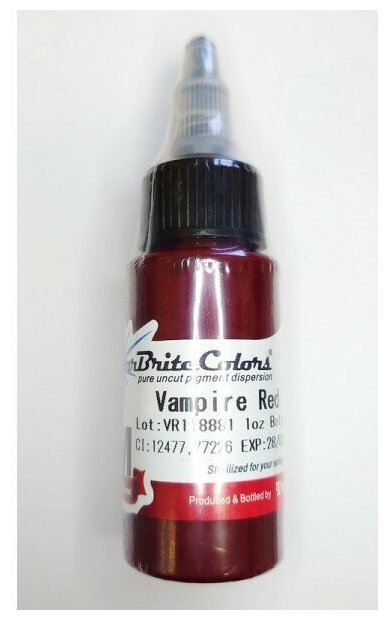 фото Тату краска Starbrite Colors Vampire Red 30 ml