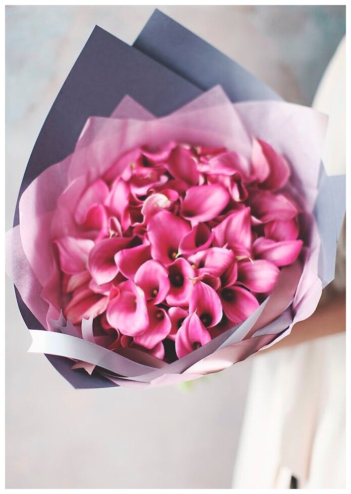 Каллы Розовые 39 шт, красивый букет цветов, шикарный, премиум букет.