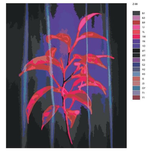 Картина по номерам Z-98 Растение 40x50