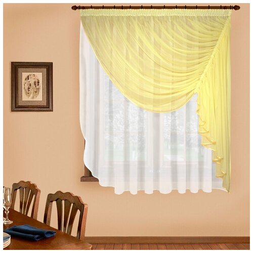 фото Итальянские шторы фантазия цвет: желтый elegante