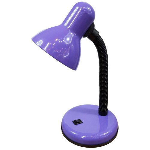 фото Уютель ut-208a настольная лампа на подставке е27 60w фиолетовая, высота 25см /24/