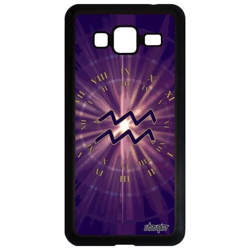 фото Противоударный чехол на смартфон // galaxy j3 2016 // "гороскоп водолей" зодиак календарь, utaupia, фиолетовый
