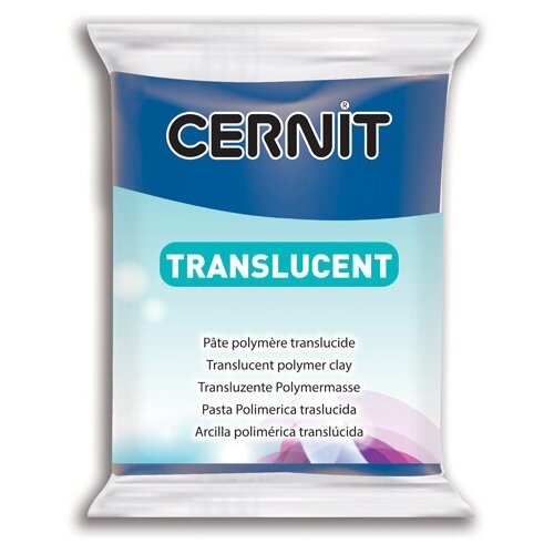 Cernit CE0920056 Пластика полимерная запекаемая 'Cernit 'TRANSLUCENT' прозрачный 56 гр. (275 прозрачный сапфир)