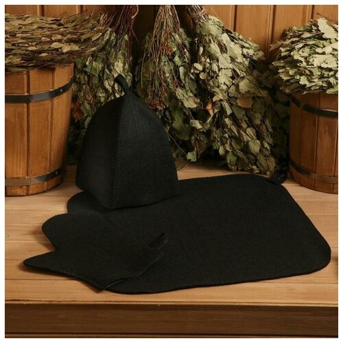 фото Sima land набор: шапка+рукавица+коврик (в пакете) сима-ленд