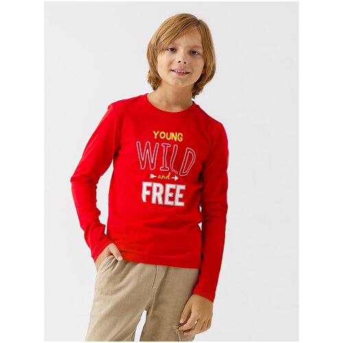 фото Лонгслив для мальчика mor, mor-05-021-001052, зеленый-2, размер 134