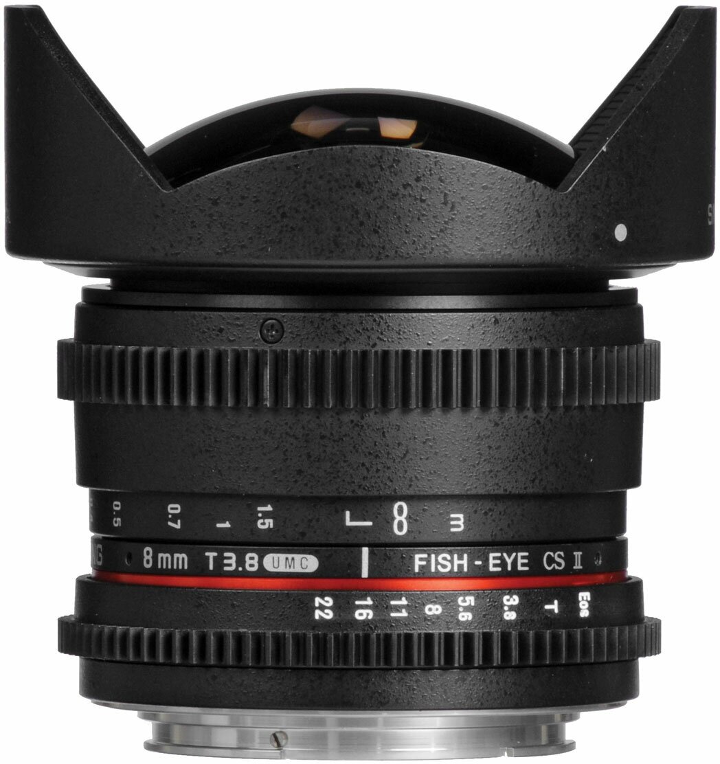 Объектив Samyang 8mm T38 AS IF UMC Fish-eye CS II VDSLR Canon EF