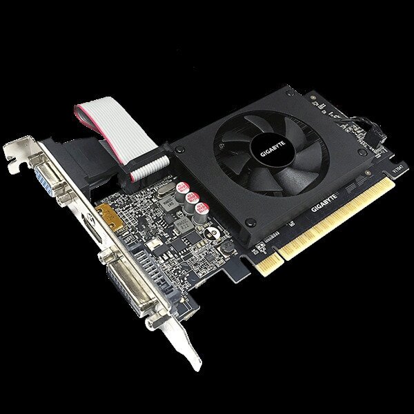 Видеокарта GIGABYTE nVidia GeForce GT 710 , , 2Гб, GDDR5, Low Profile, Ret - фото №4