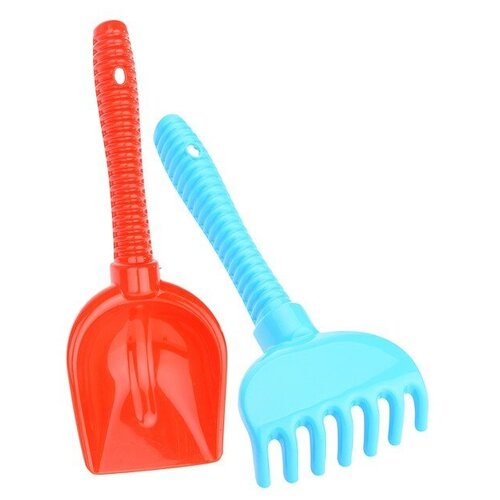 фото Набор для песка №178(лопатка+грабли) cavallino