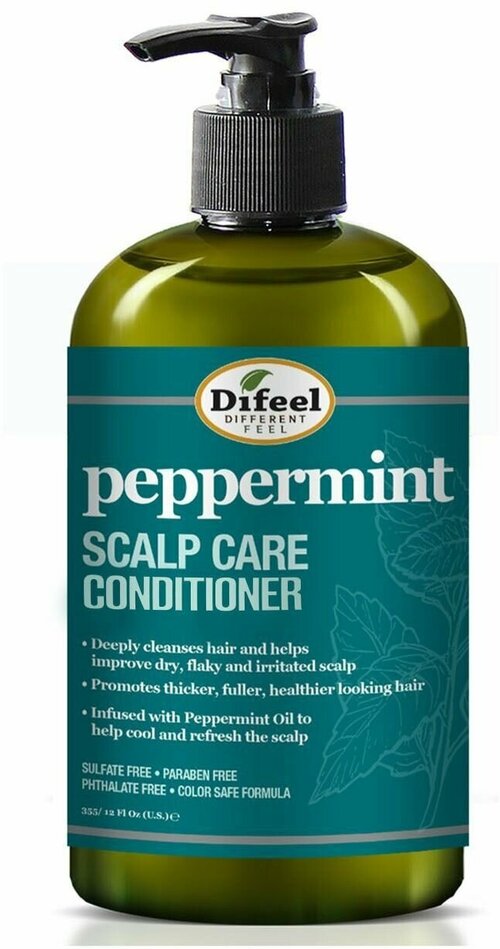 Difeel Peppermint Conditioner 12 oz Кондиционер для ухода за кожей головы с мятой, 354,9