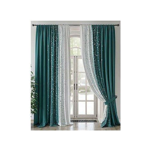 фото Комплект штор томдом леквенор (морская волна)