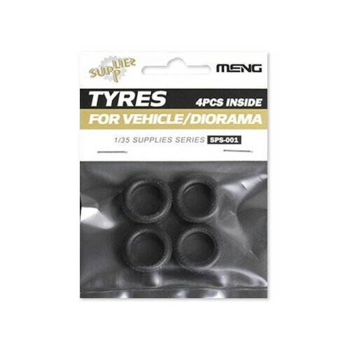 Сборные модели MENG SPS-001 шины Tyres for Vehicle/Diorama (4pcs) 1/35 сборные модели meng sps 002 бутылки drink bottles for vehicle diorama 4types 1 35