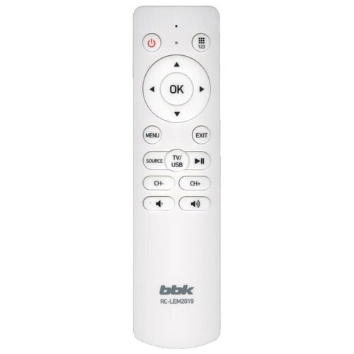 Пульт BBK RC-LEM2019 (белый) телевизор bbk 24lex 7204 ts2c