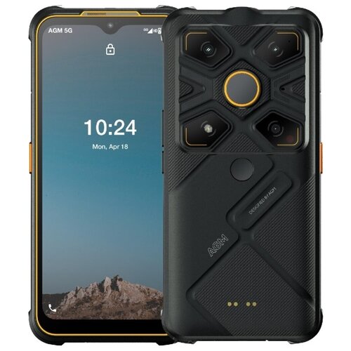 Смартфон AGM Glory G1S 8/128 ГБ, Dual nano SIM, черный прочный водонепроницаемый разблокированный смартфон unihertz atom l xl 6 гб 128 гб сотовый телефон android рация 8 мп 48 мп телефон с двумя sim картами