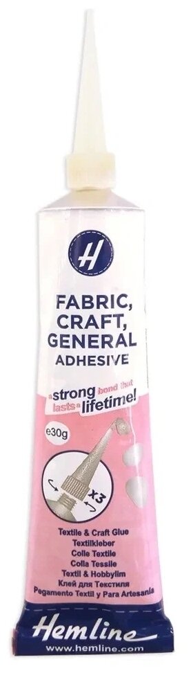 Hemline Клей канцелярский Fabric Craft General 807.N 31 мл