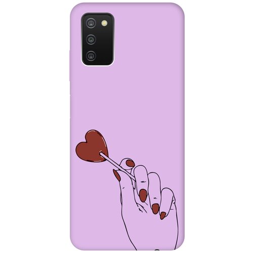 Силиконовый чехол на Samsung Galaxy A03s, Самсунг А03с Silky Touch Premium с принтом Heartbreaker сиреневый силиконовый чехол на samsung galaxy a03s самсунг а03с silky touch premium с принтом lovers hands светло розовый