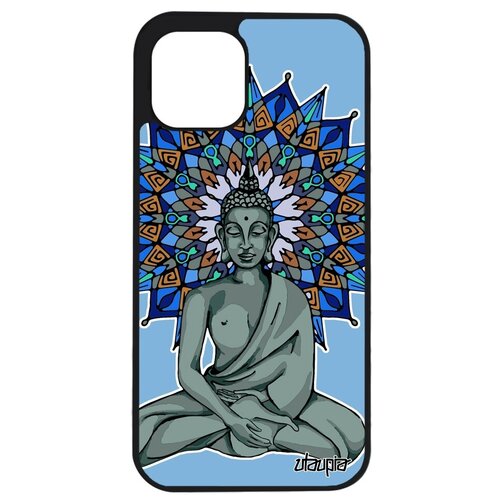 фото Защитный чехол на смартфон // apple iphone 12 pro max // "будда" стиль тайланд, utaupia, голубой