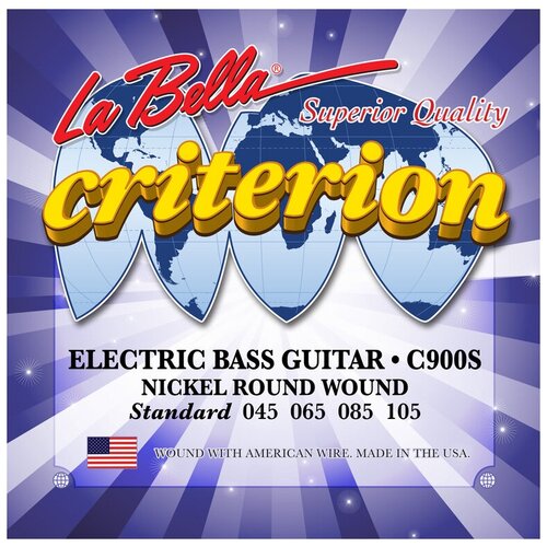 фото Струны для бас-гитары la bella c900s criterion standart