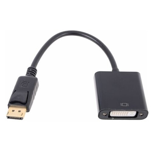 Переходник/адаптер Telecom DisplayPort - DVI-F (TA557), 0.2 м, черный переходник адаптер telecom displayport dvi f ta557 0 2 м белый