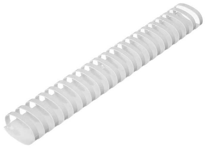 Пружины для переплета пластиковые d=38мм 50 штук сшивают 281-340 листов белые Гелеос