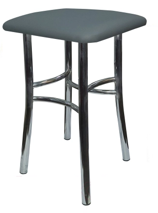 фото Табурет "Квадрат" Экокожа Серый