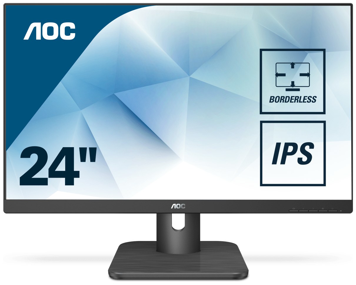 Монитор LCD 23.8'' 169 1920х1080FHD IPS, nonGLARE, 250cdm2, H178V178, 10001, 20M1, 16.7M, 4ms, VGA,