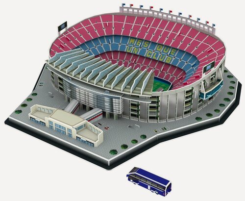 Изображение товара 3Д пазл объемный стадион Ноу Камп, 3D пазл стадиона Nou Camp, ФК Барселона , FC Barcelona