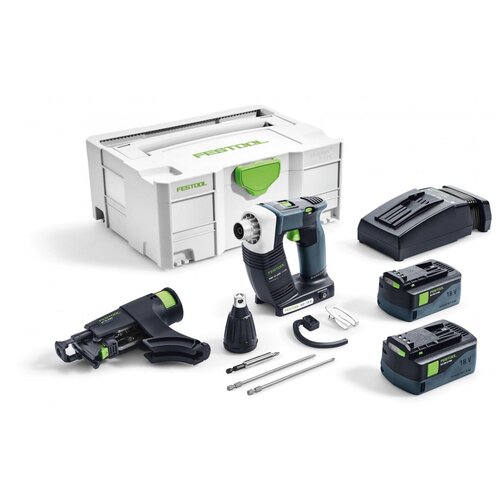 Аккумуляторный шуруповёрт для гипсокартона Festool DuraDrive DWC 18-2500 Li-Basic 2799300₽