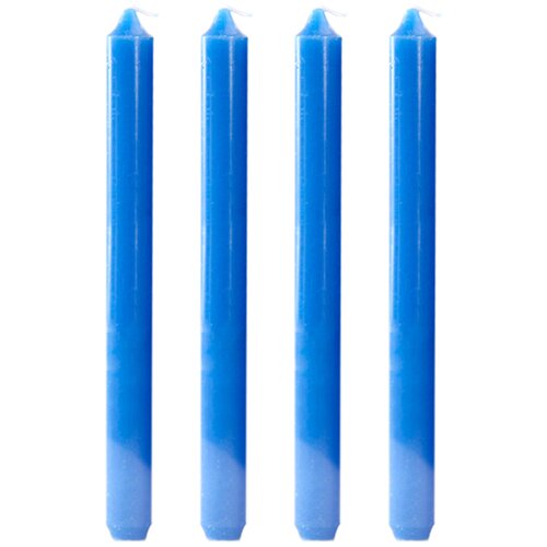 Набор свечей, 4 шт, цвет голубой, 2,2х20 см, La Casa Nostra LCN-CNDL-47